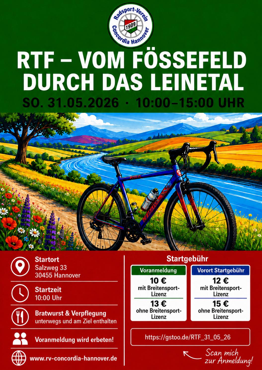 31.05.2026 RTF – Vom Fössefeld durch das Leinetal